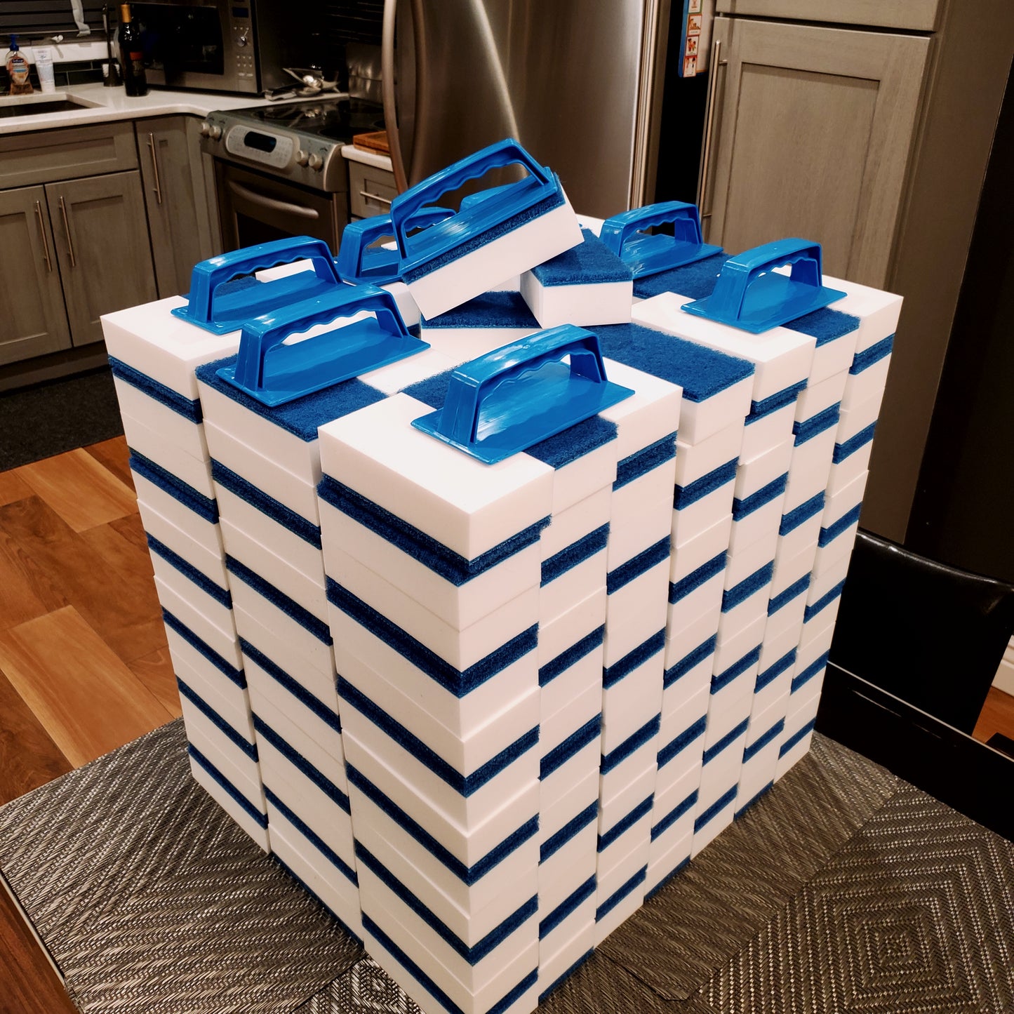 10 Pack XXL High Density Wipe Out Eraser Plus 2 Free Handles